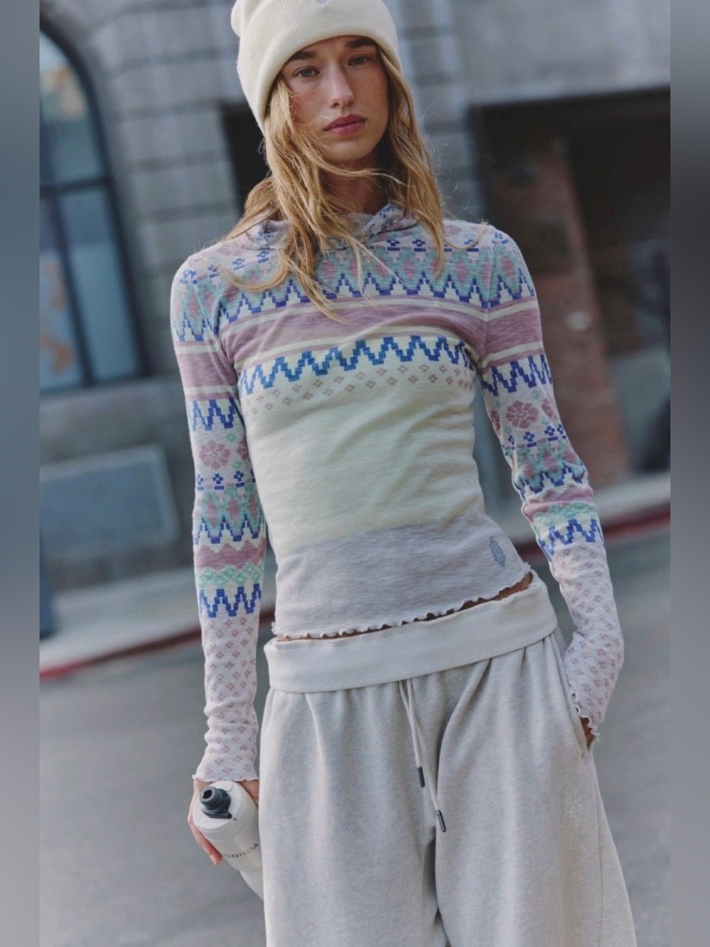 FP MOVEMENT by FREE PEOPLE Breathe Easy Printed Layer Top
